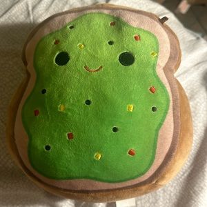 Squishmallows Sinclair the Avocado Toast Plush 8 inch - gently worn